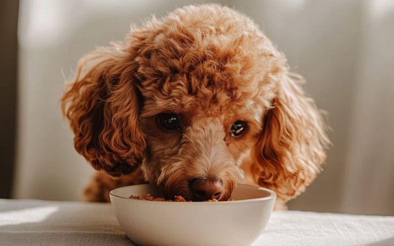 giảm cân cho chó poodle